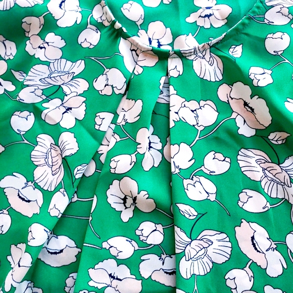 Cynthia Rowley Green Floral Tank Top Size Small - Picture 2 of 7